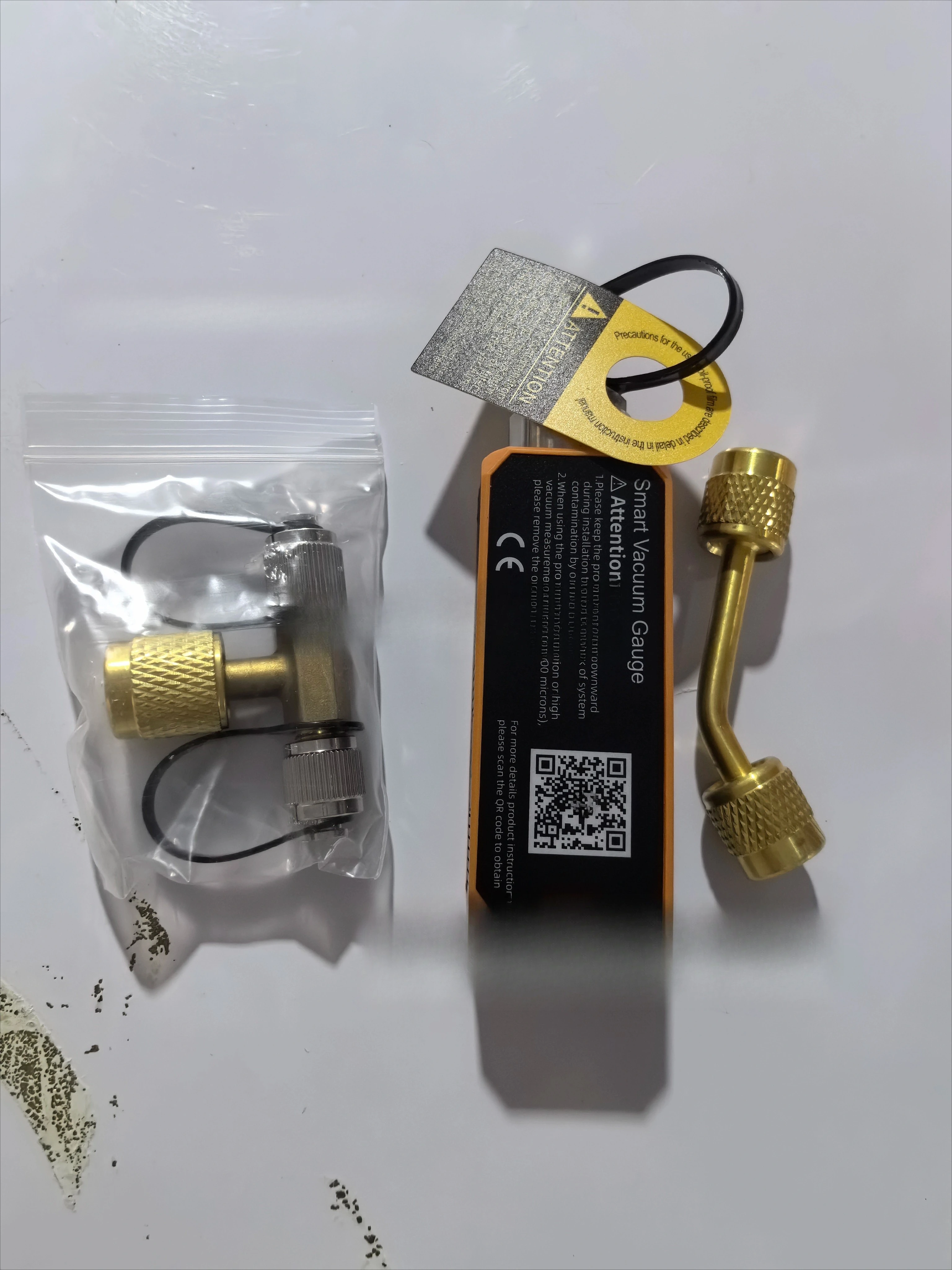 Refrigeration Service Tool with 3-Way Valve and Bending Adapter Kit