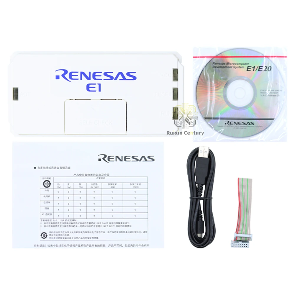 FOR Renesas E1 Emulator Development Board Programmer R0E000010KCE00 On-Chip Debug Flash USB 2.0 JTAG Serial Genuine