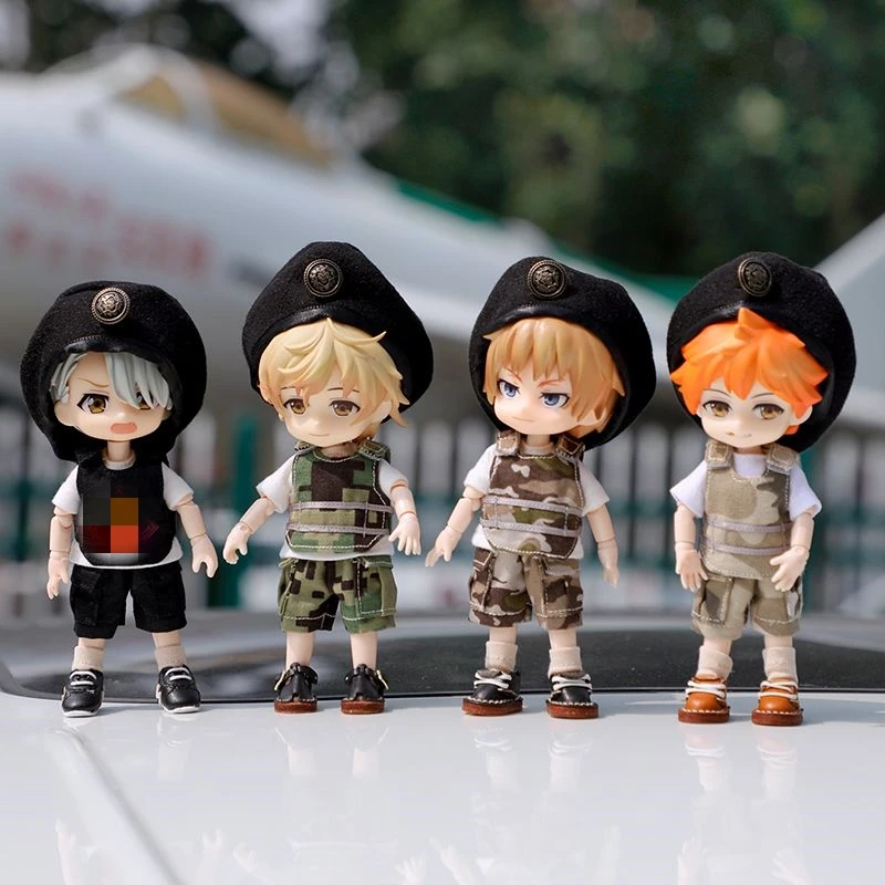 

OB11 Doll New Clothes GSC Clay Man Doll BJD Clothes Molly 1/12 Inch Camo Uniform Set Shorts