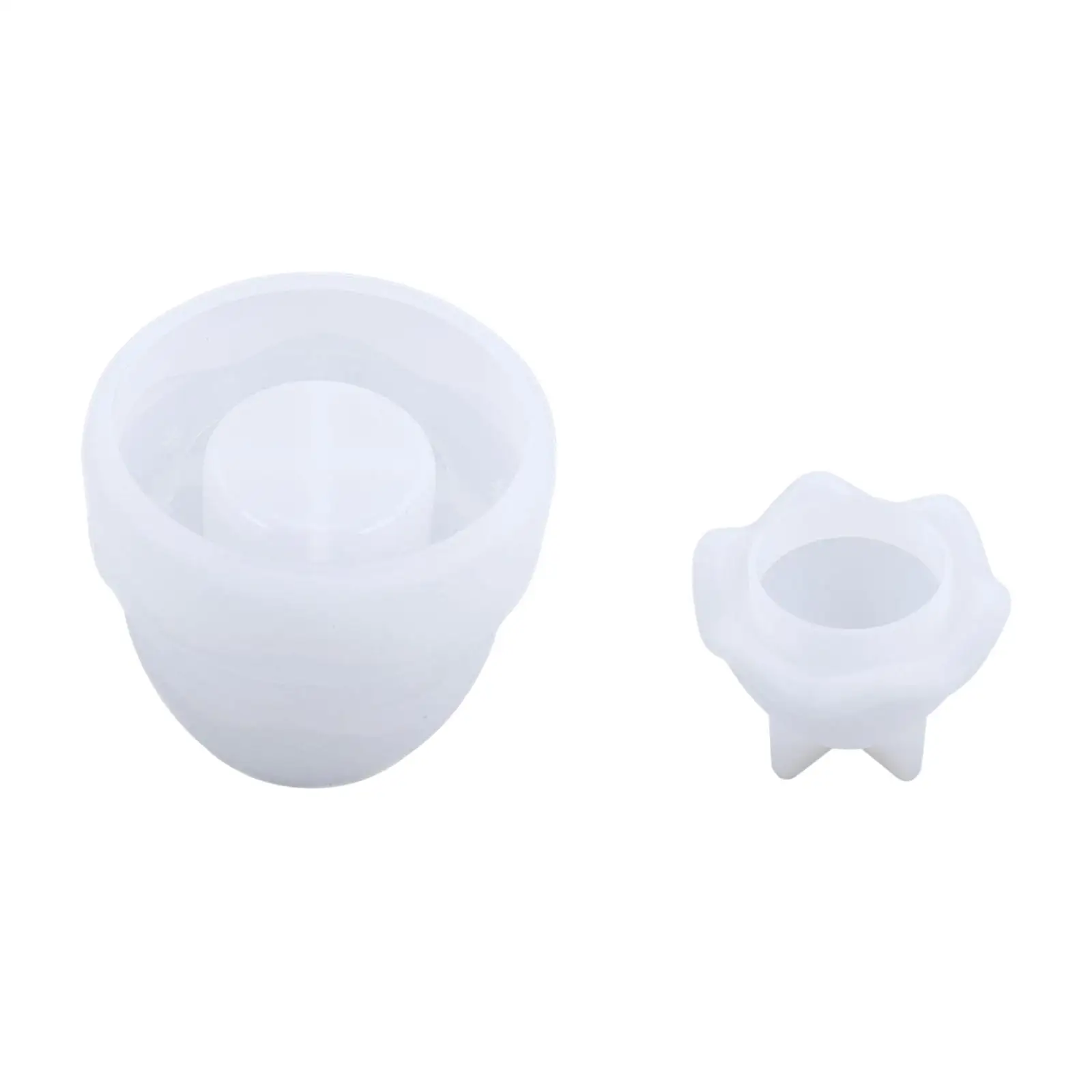 Jar Silicone Die Epoxy Resin Casting Candy Container with Lid Organizer Handmade DIY Craft Making Supplies