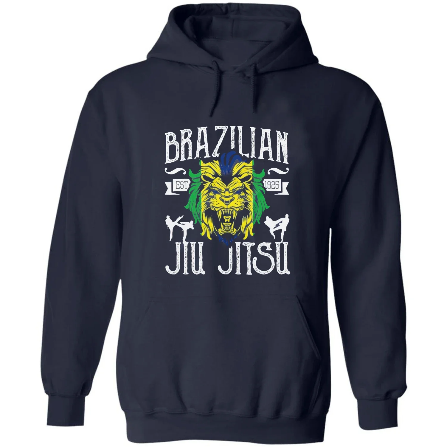 Brazilian Jiu Jitsu MMA BJJ Martial Arts Pullover Hoodie New 100% Cotton Comfortable Casual Mens Sweatshirts Fashion Streetwear