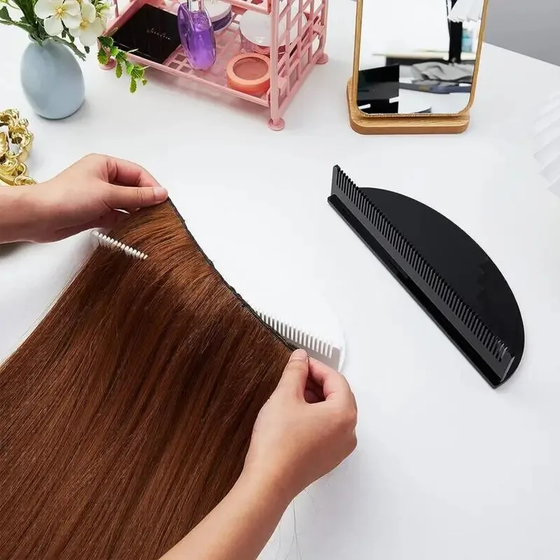 Soporte para extensiones de pelo, percha ligera para almacenamiento de cabello, herramienta de exhibición para lavado, colorante, tejido, barbería