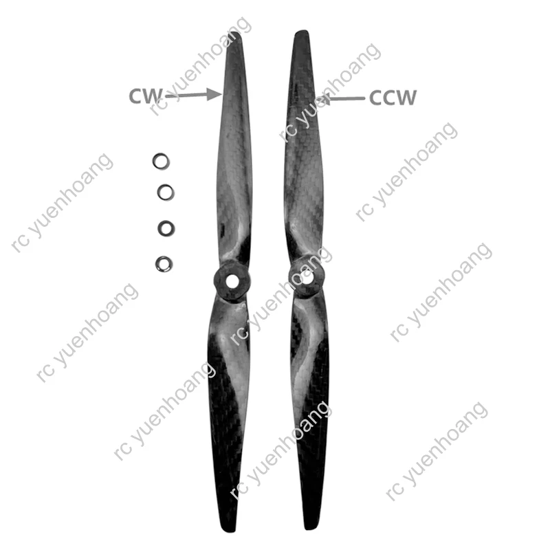 1 para 9050 9 cali 2-łopatowe śmigło rekwizyty z włókna węglowego wiosło z pojedynczym otworem do drona Quadcopter 2312 bezszczotkowy silnik akcesoria