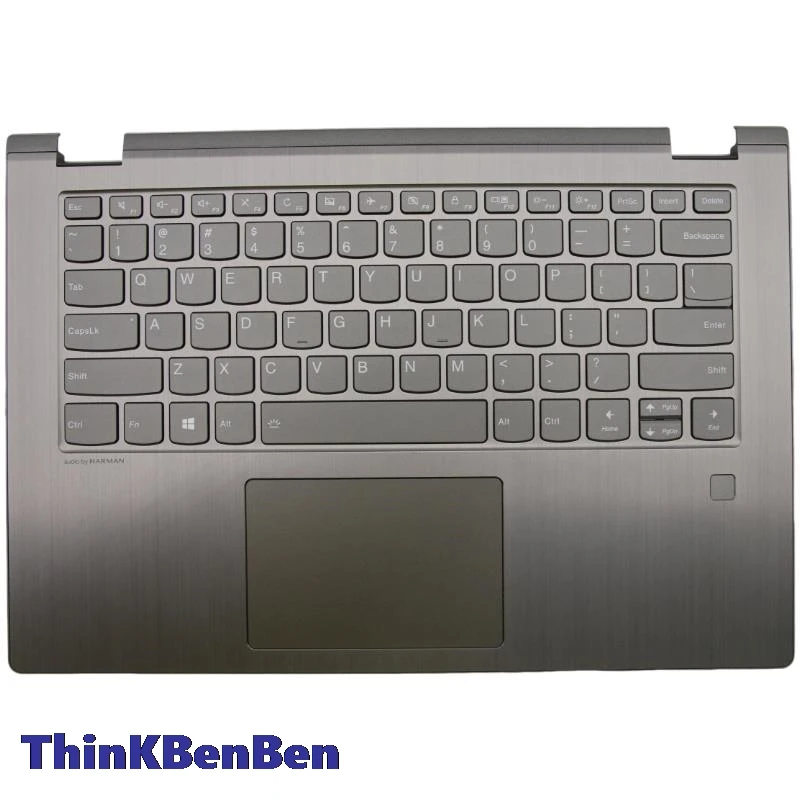 US English Iron Gray Keyboard Upper Case Palmrest Shell Cover For Lenovo Ideapad YOGA 530 Flex6 14 14IKB 14ARR 5CB0R08815