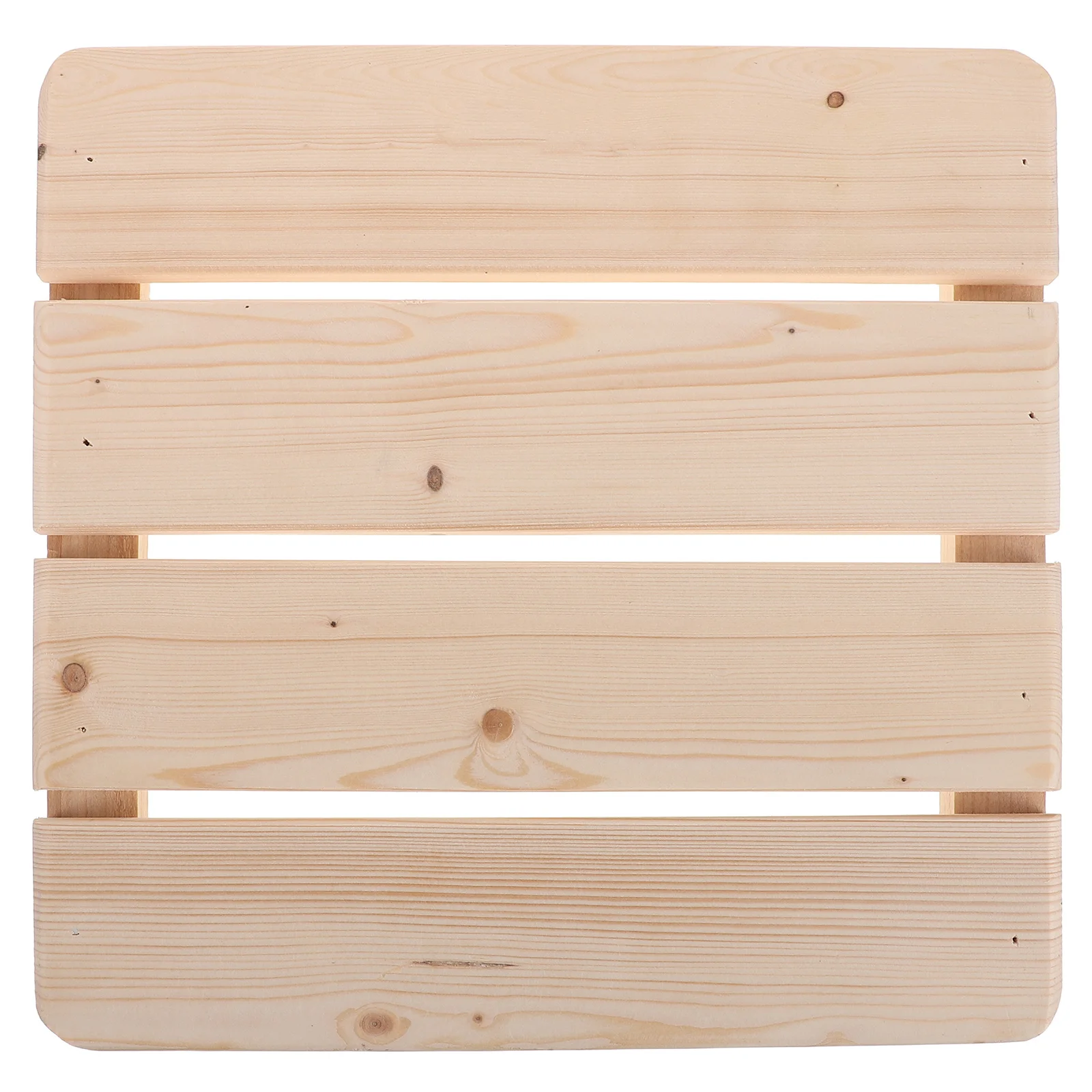 

Wooden Shower Floor Mat 30x30cm Non-Slip Slatted Bath Mat Elevated Design Sauna Bath Bathroom Room Waterproof Wood