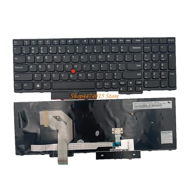 

K1AA US Layout Replacement Keyboard for T570 P51S T580 P52S for W/ Poi