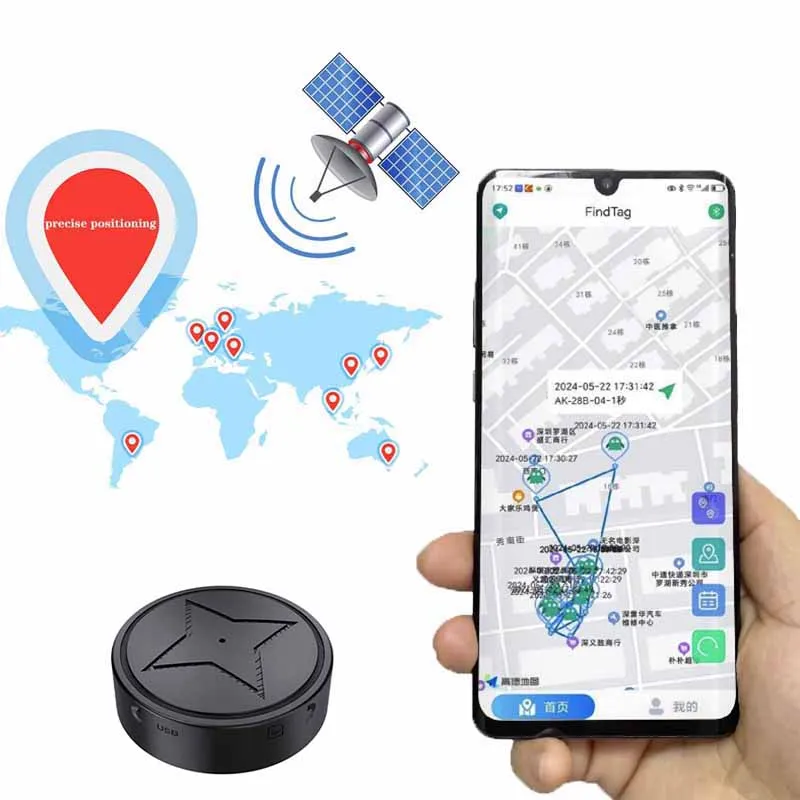 

PG12 Locator Car Tracker Real Time Tracking Anti Theft Lost Locator Strong Magnetic Mount Installation-free GPS Locator