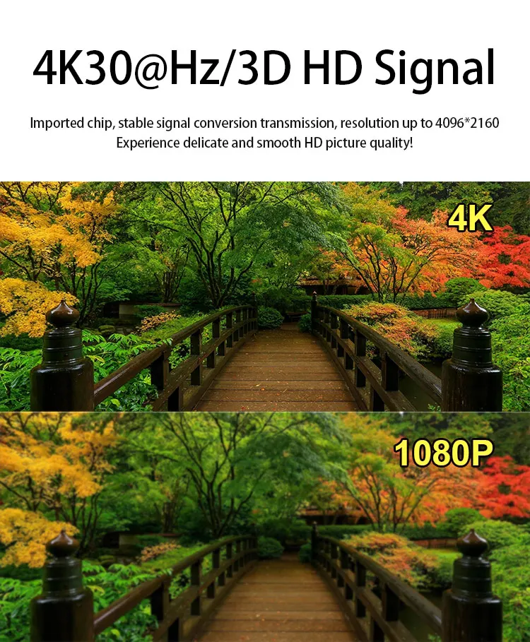 HD Splitter AMS-H1S4 (mini) supporta 4K Plug and Play gamma di trasmissione stabile di 30 metri per la condivisione multischermo