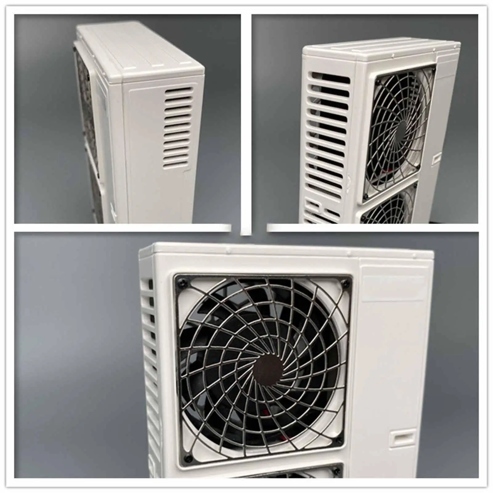 Aire acondicionado en miniatura para casa de muñecas, microescena simulada, muebles para casa de muñecas 1/12 para paisaje en miniatura