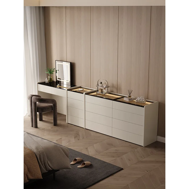 Dresser, chest, integrated bedroom, intelligent lift, end of bed, light luxury and high-end sense