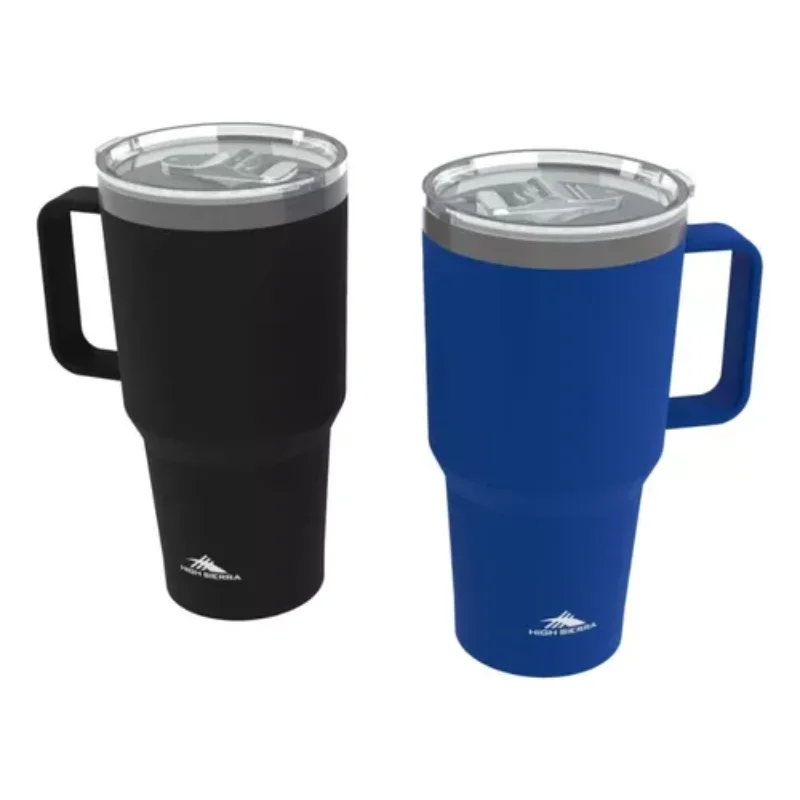 

Negro/Blue 2 PZAS 887 travel thermos set camping accessories heat container