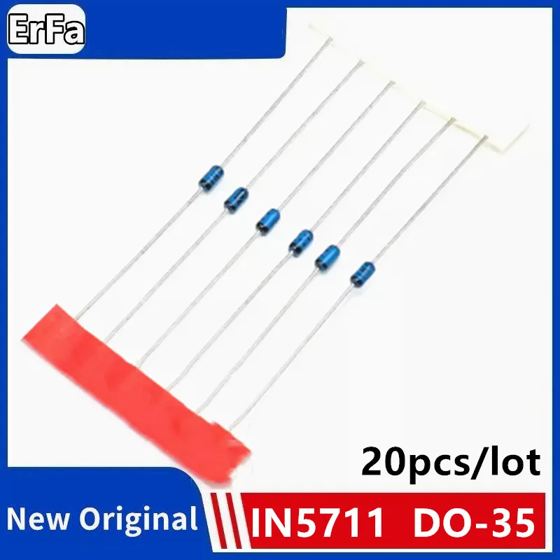 20pcs 1N5711 IN5711 70V DO-35 Schottky diode