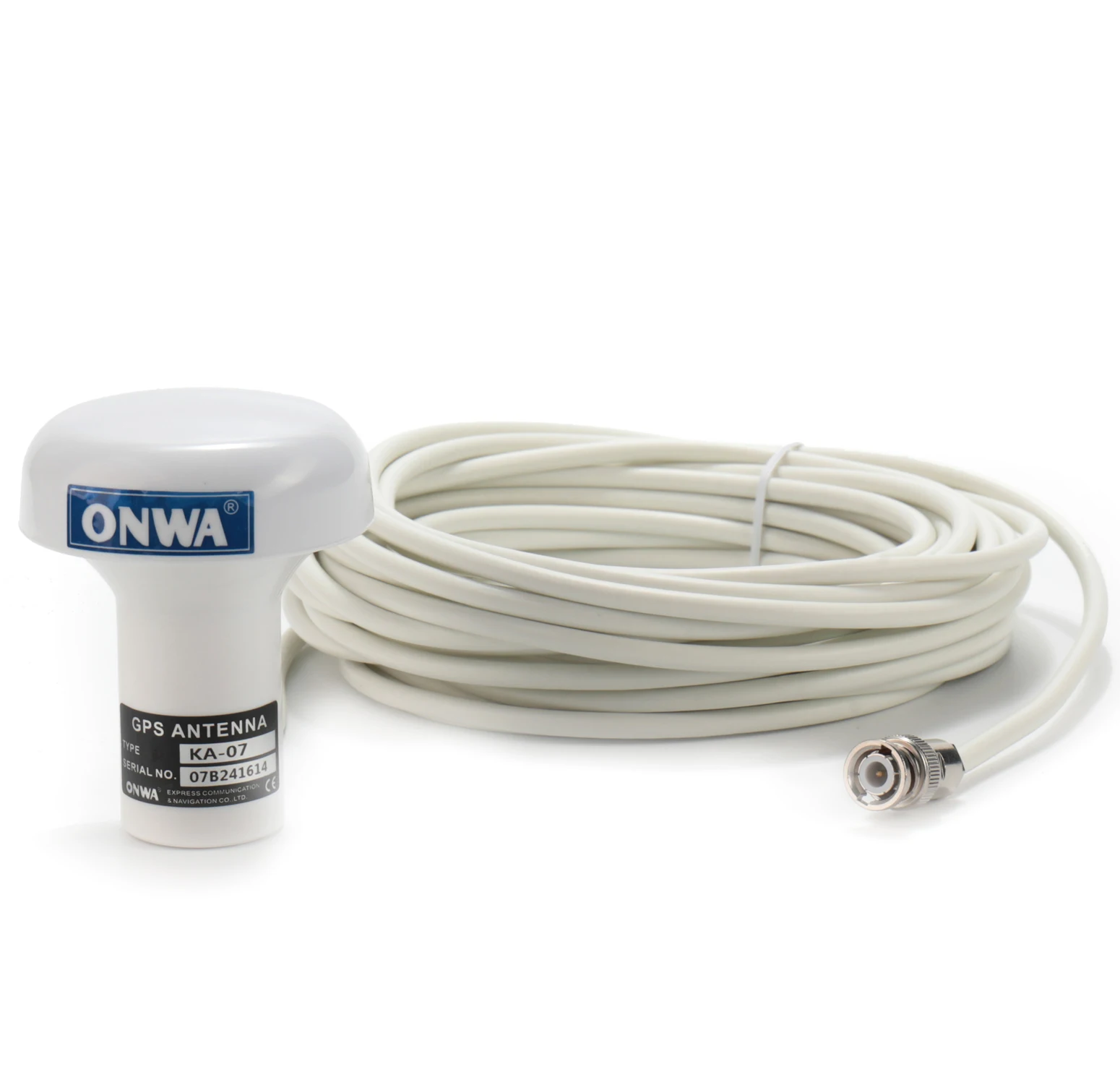 ONWA KA-07 GPS 안테나 KA-07, 10m 케이블 및 BNC 커넥터, 표준 제공