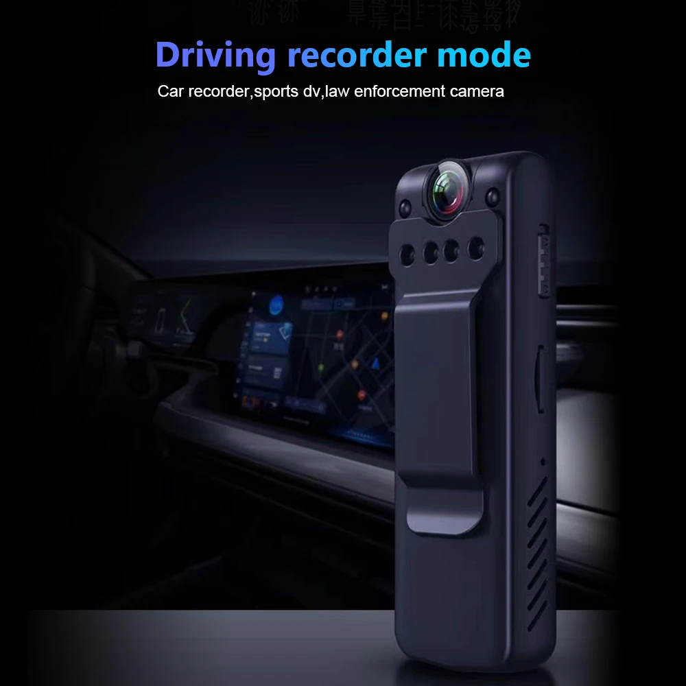 Mini Camera HD 1080P Home Sports DV Camcorder Motion Sensor Compact Camera with Back Clip Mini Portable Camera