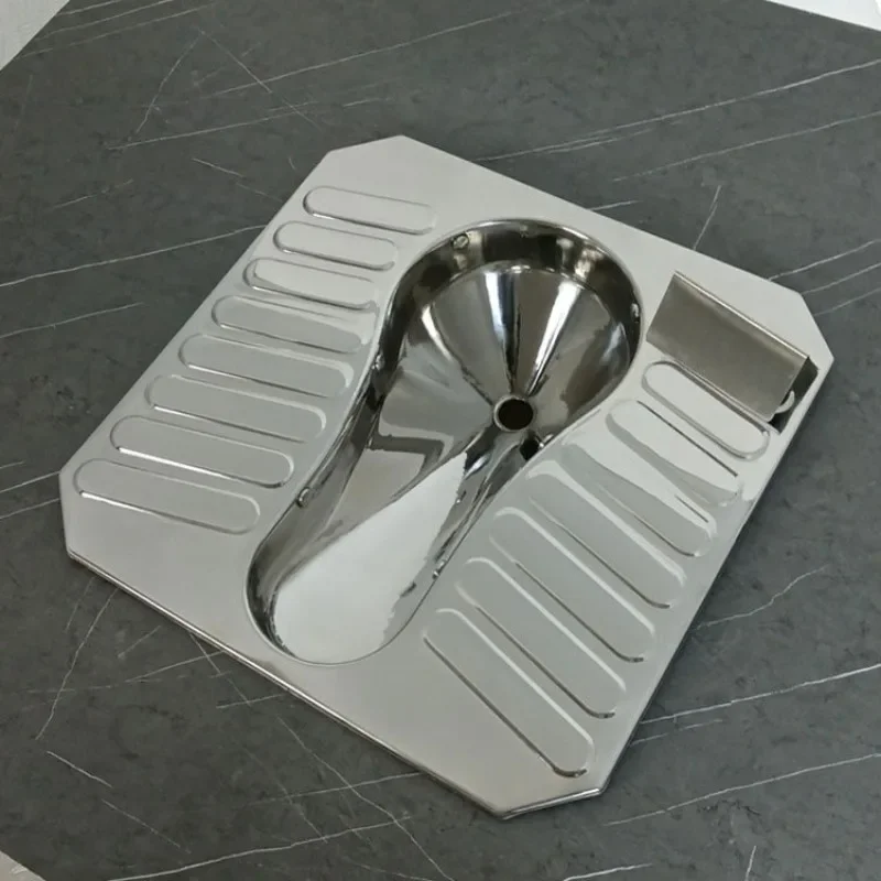 304 stainless steel vacuum squatting toilet, thickened plate toilet, public toilet, high-speed rail hotel hospital available