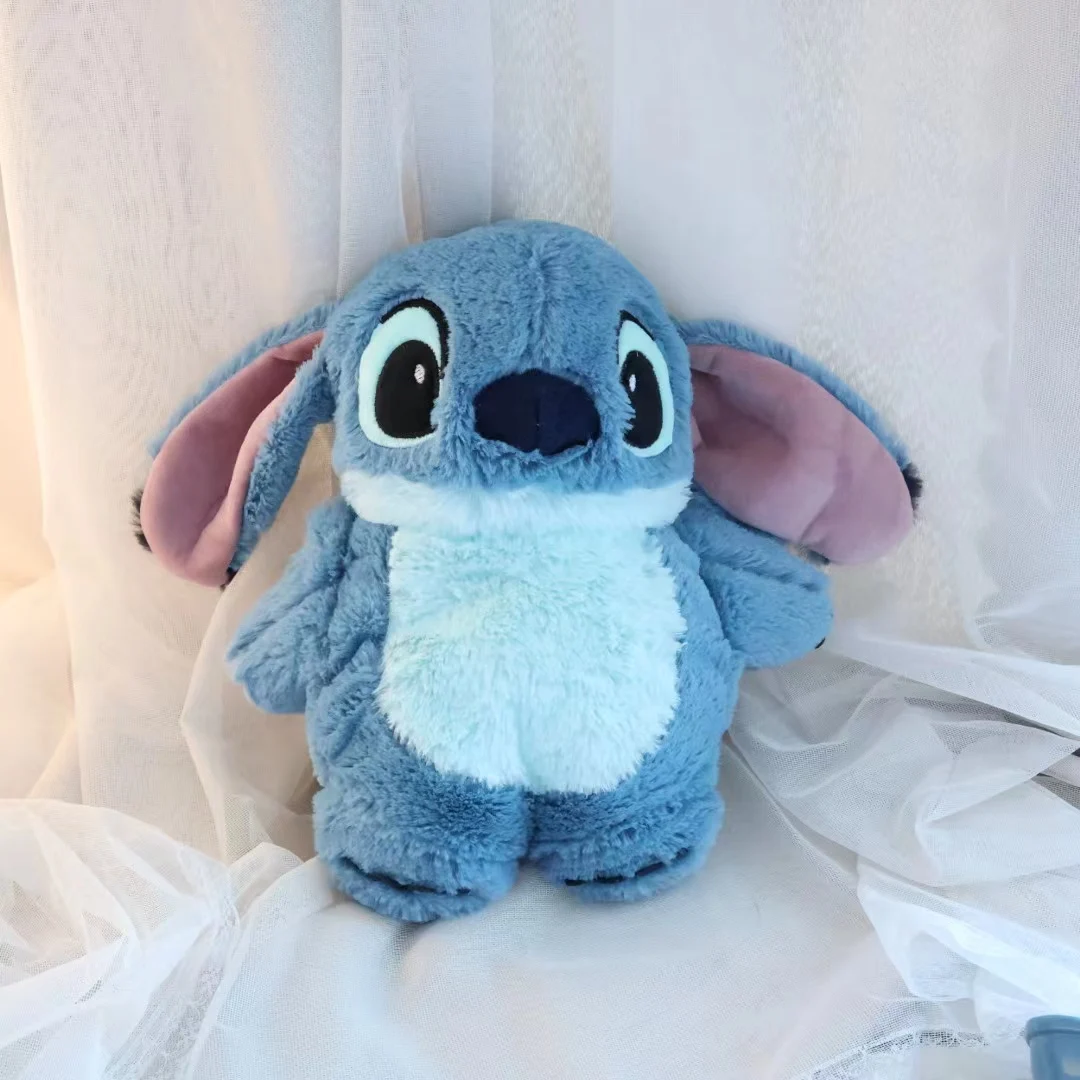 Disney-Stitch Anime Hand Warm Bottle, Hot Water, Women's Bottles, Kawaii, Turo, Lilo, Girls Warmer Monster Plush Toys Gifts