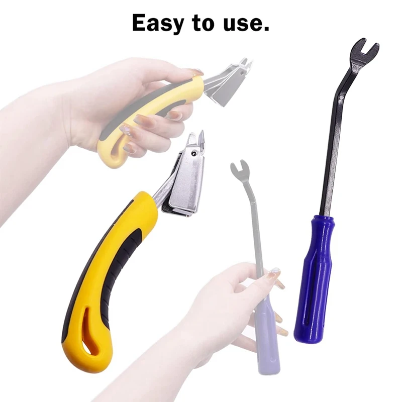 Staple Remover,Upholstery And Construction Staple Puller Tack-Lifter Tool Heavy Duty Carpet Remover