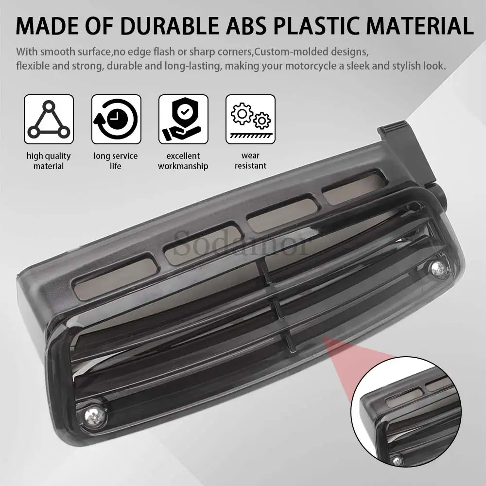 الزجاج الأمامي لتدفق الهواء النقي تنفيس الدخان/نافذة الزجاج الأمامي الشفافة لهوندا الذهب الجناح GL1800 GL1800HP GL1800BM GL1800P 2001-2017