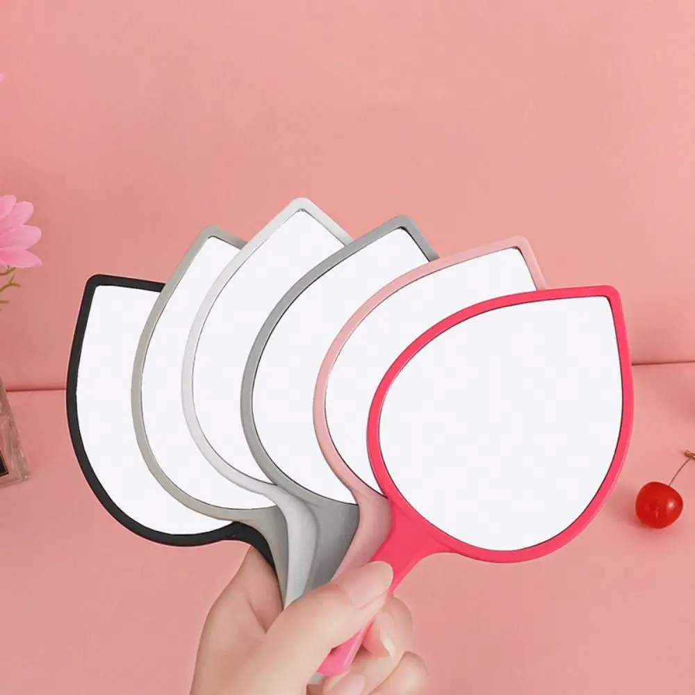 Portable Cute Leaf-shaped Makeup Mirror Exquisite High definition Handheld Mirror Durable Beauty Mirror Makeup Tool