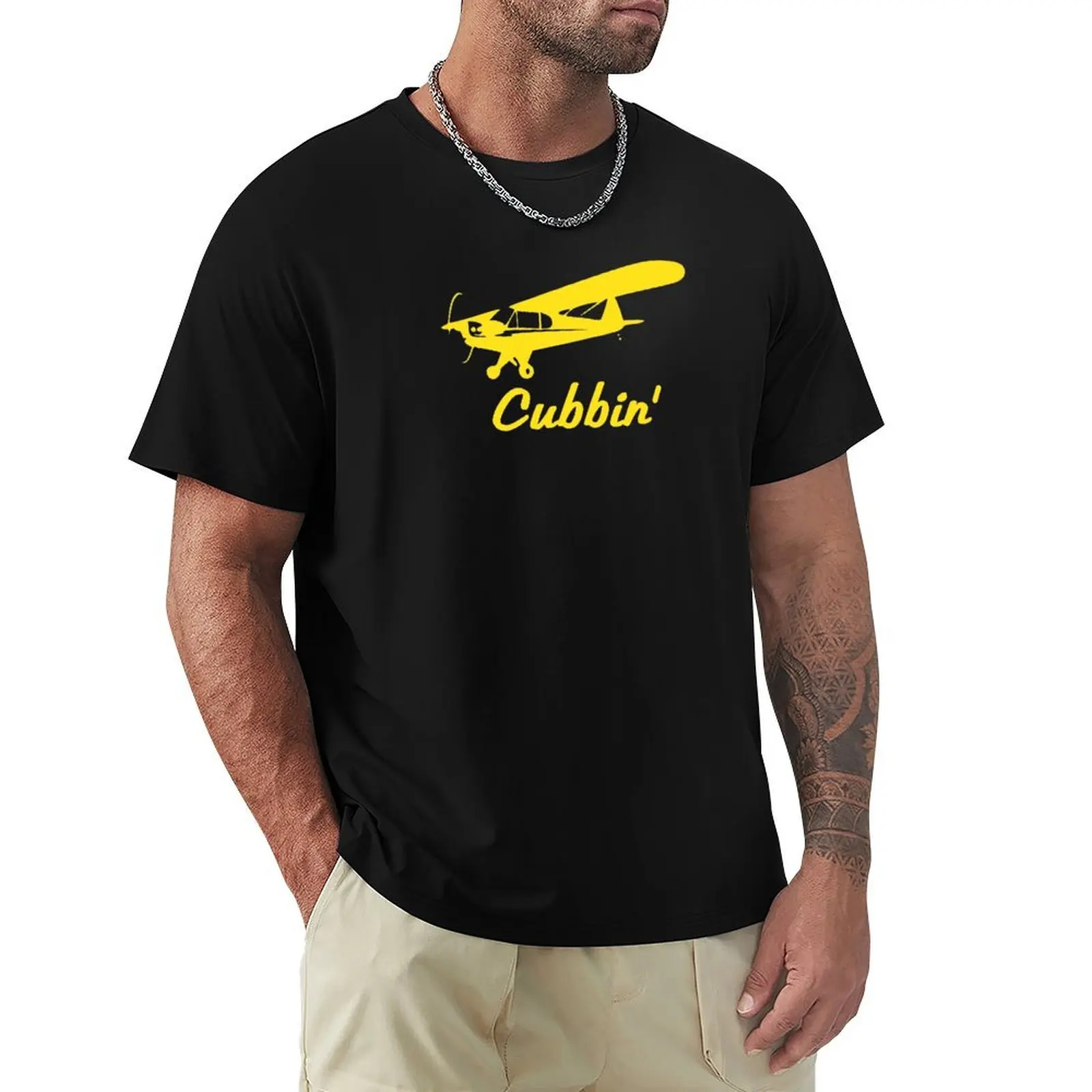 

Cubbin Piper J-3 Cub T-Shirt custom shirt oversized graphic tee street wear vintage t shirt men