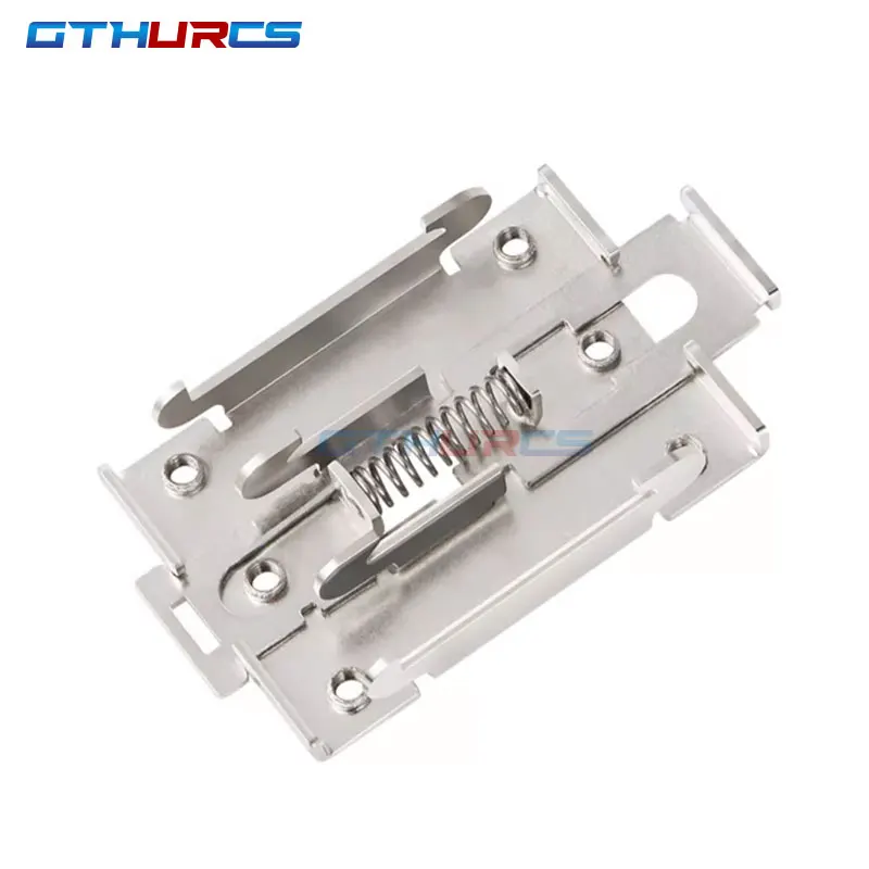 SSR 35MM DIN Đường Sắt Cố Định Chuyển Tiếp Trạng Thái Rắn Clip Kẹp Gắn Cố Định Khóa Snap Duy Nhất Giai Đoạn 1 Pcs