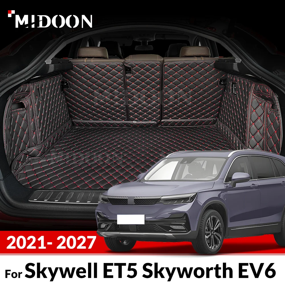 

For Skywell ET5 BE11 Skyworth EV6 Elaris Beo Imperium SEV 2021-2027 Full Coverage Trunk Mats Cargo Liner Interior Accessories
