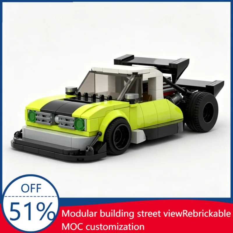 

322pcs MOC 1972 D100 Pikes Peak Race Truck Model Custom Building Blocks Creative Educational Assembly Toy Gift For Racing And