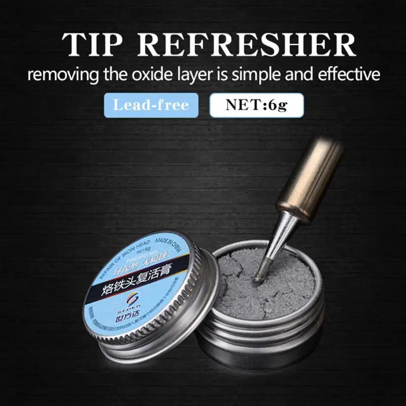 Refresher Solder Cream Tip Clean Oxide Head Cleaning Welding Fluxes Solder Paste