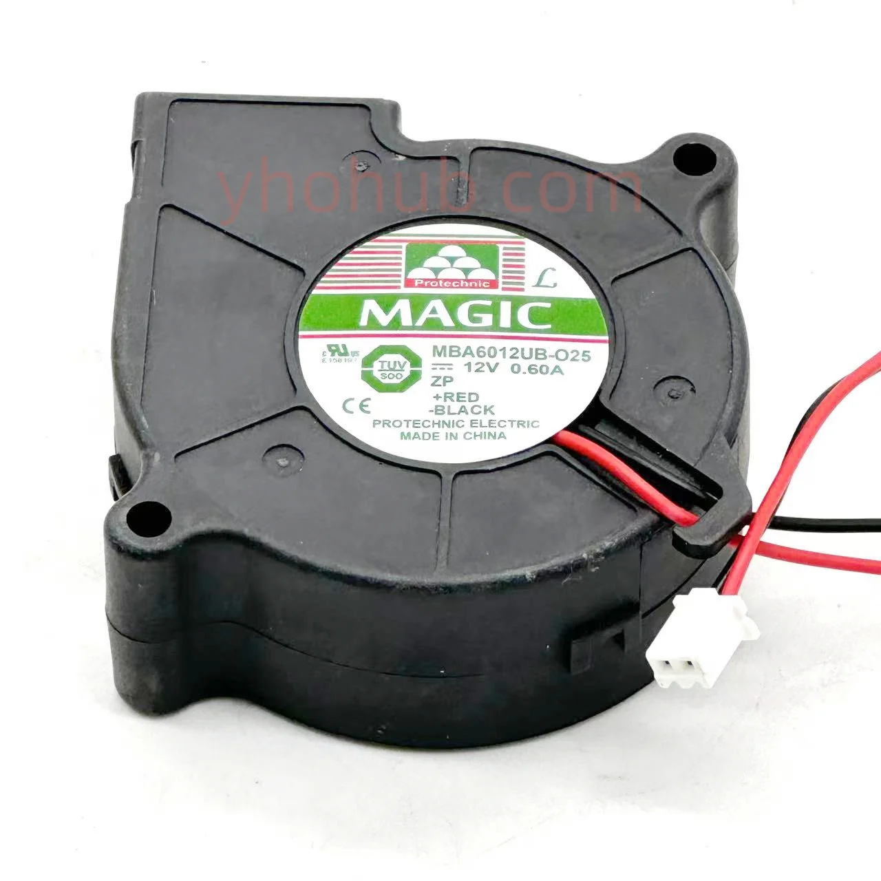 

Magic MBA6012UB-O25 DC 12V 0.60A 2-Wire Server Cooling Fan