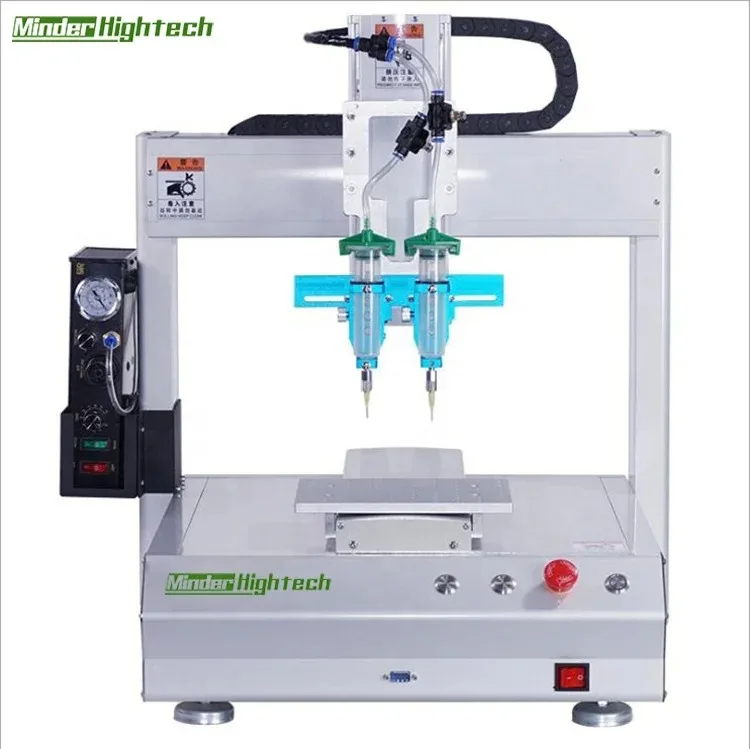 Repoxy Resin Doming Machine For Dome Sticker Label Dispenser/ Glue Fixation Machine For Battery Packs With CE Certificated