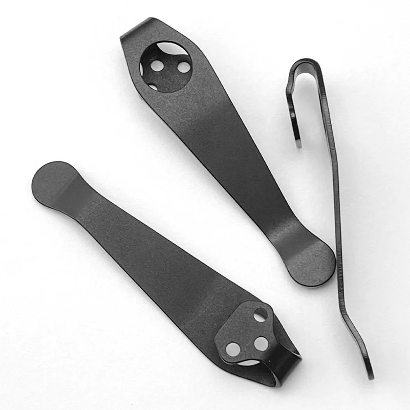 1pcs/lot Titanium Alloy Knife Pocket Clip Back Clamp Suitable for ColdSteel Ti Lite 26SP Hold Out Finn Wolf Gunsite Counter