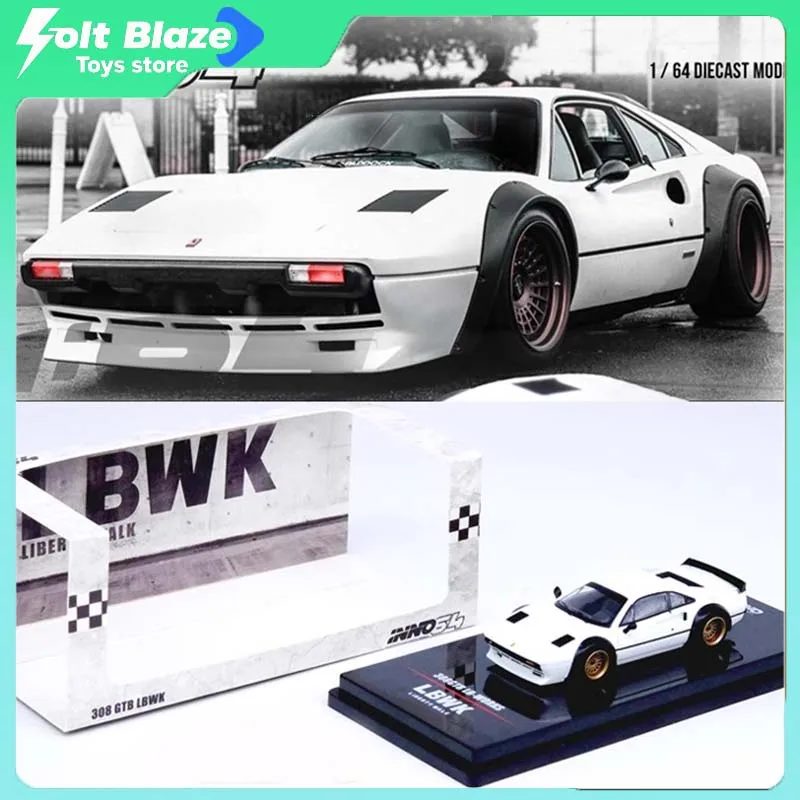 

INNO 1/64 LB Ferrari LBWK 308 GTB Prancing Horse 308GTB White Wide Body Car Model Diecast Collectible Cars Kids Toys Boy Gifts