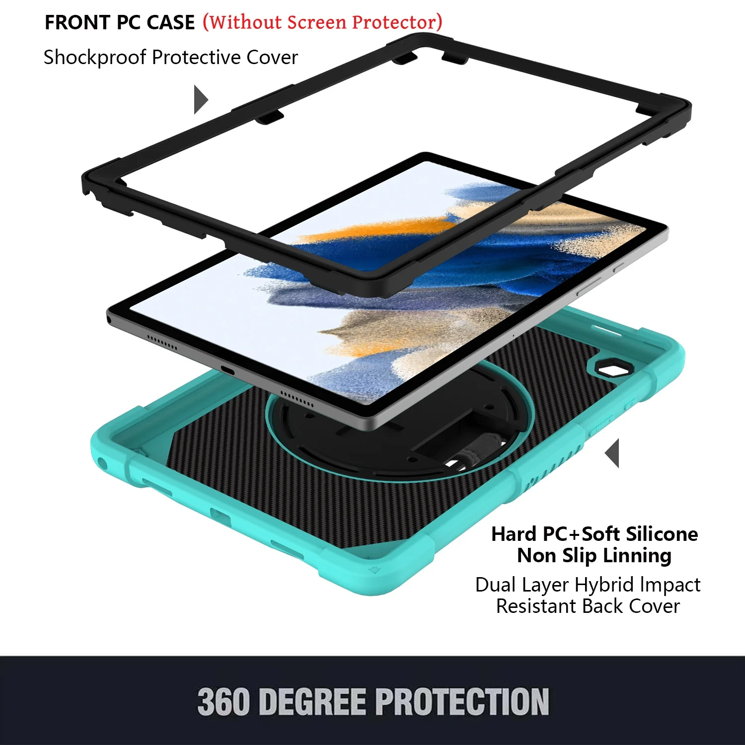 Rugged Kickstand Case For Samsung Tab A11 A9 Plus 11