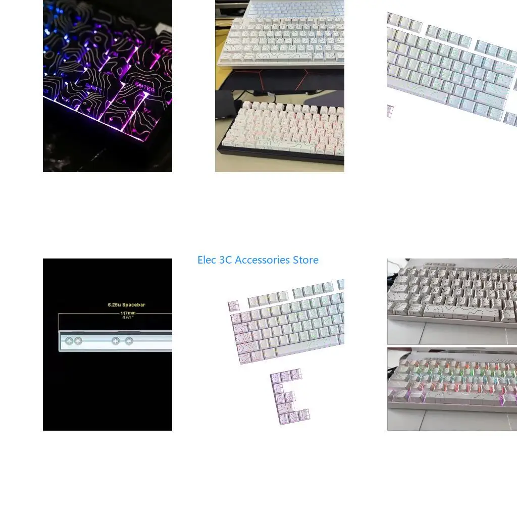 Y51A Mechanical Keyboards Keycaps Contour4.0 Side Printed Detailing PBT Keycap Sublimation Finish Original Height