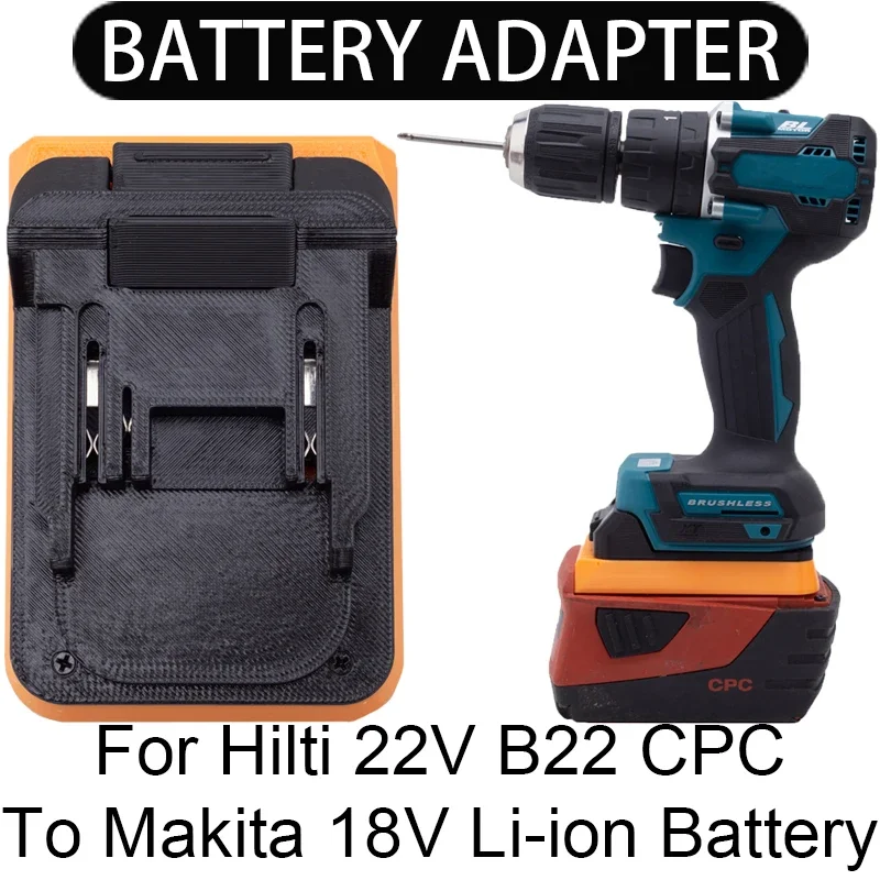 

Battery Adapter/Converter for Makita 18V Li-ion tools to Hilti 22V B22 CPC Li-ion Battery Adapter Power Tool Accessories