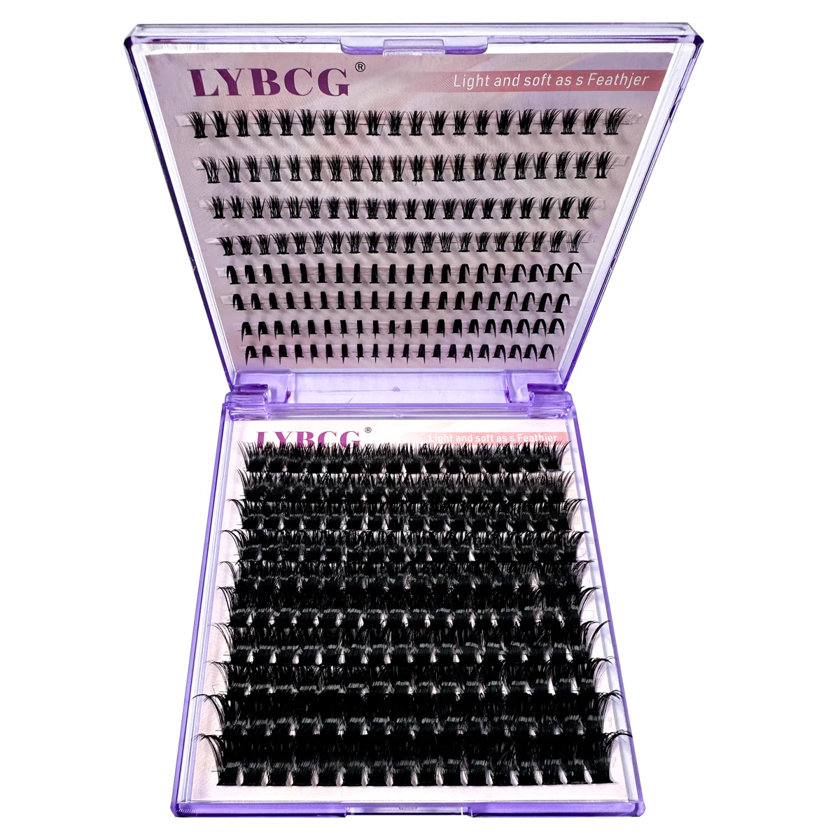 20 صفوف الرموش الصناعية مجموعات المسامير و أسفل جلدة DIY بها بنفسك مانغا العنقودية رمش ملحقات مقاوم للماء الرموش الفردية مجموعات