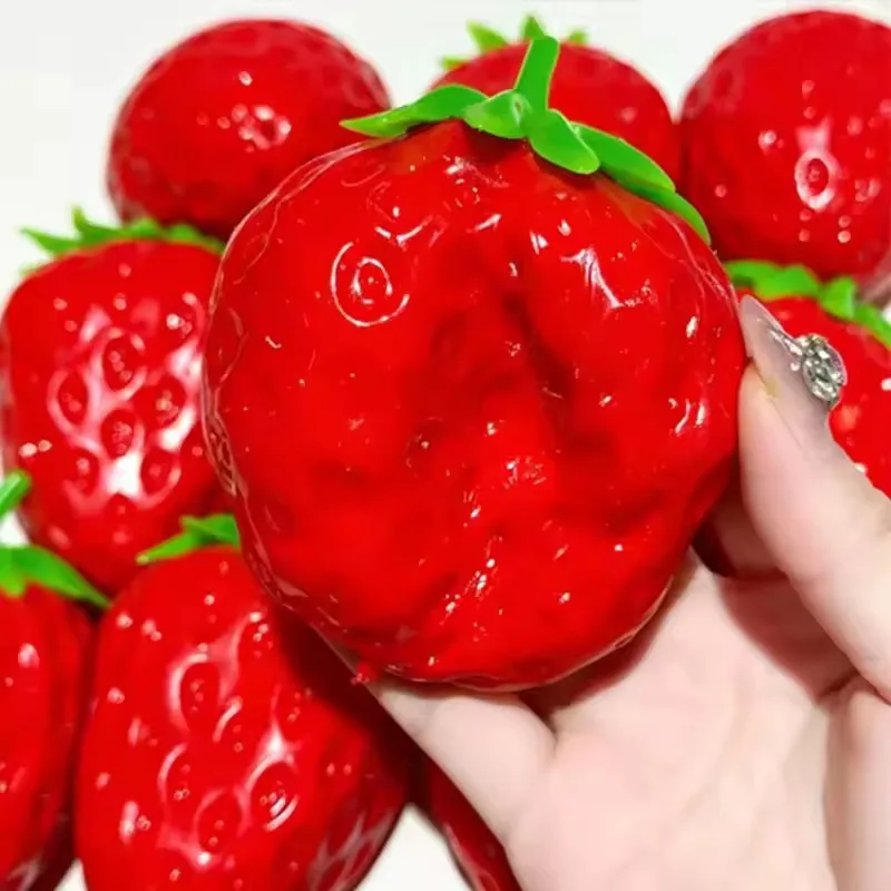 Super Jumbo Strawberry Squishy Toy Slow Rising Simulated Strawberry Antistress Anti-Anxiety Fidget Toy for Adults Friends Gifts