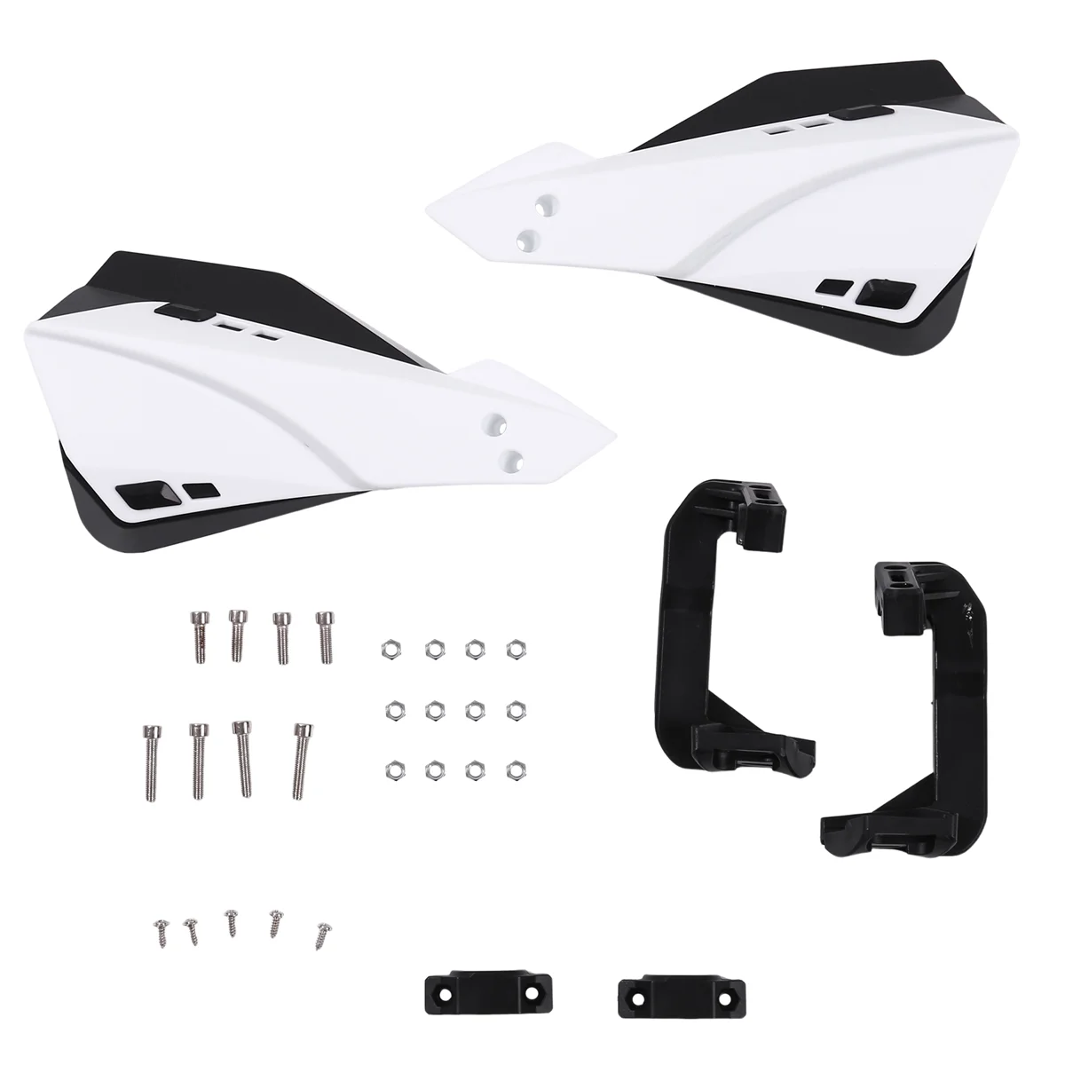 White Universal Motorcycle Handguard Motocross Hand Guard Protector for Motorcycle 22mm Handlebar Protector