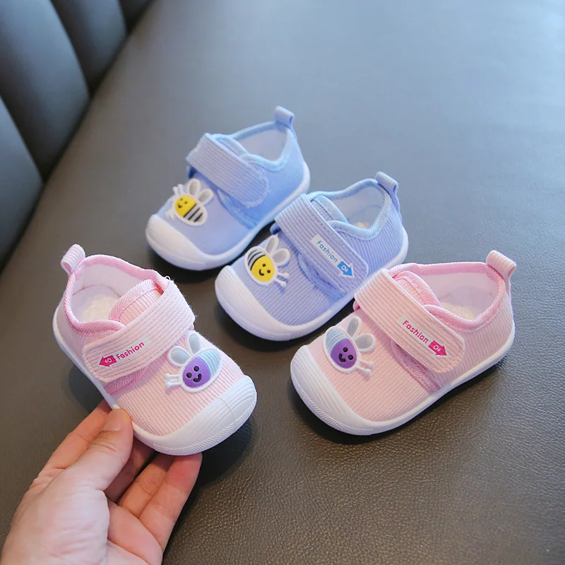 

Baby Shoes Infant Boys Girls Casual Shoes Cloth Crib Shoes Toddlers Soft Sole Anti-slip First Walkers Breathable Kids Sneakers