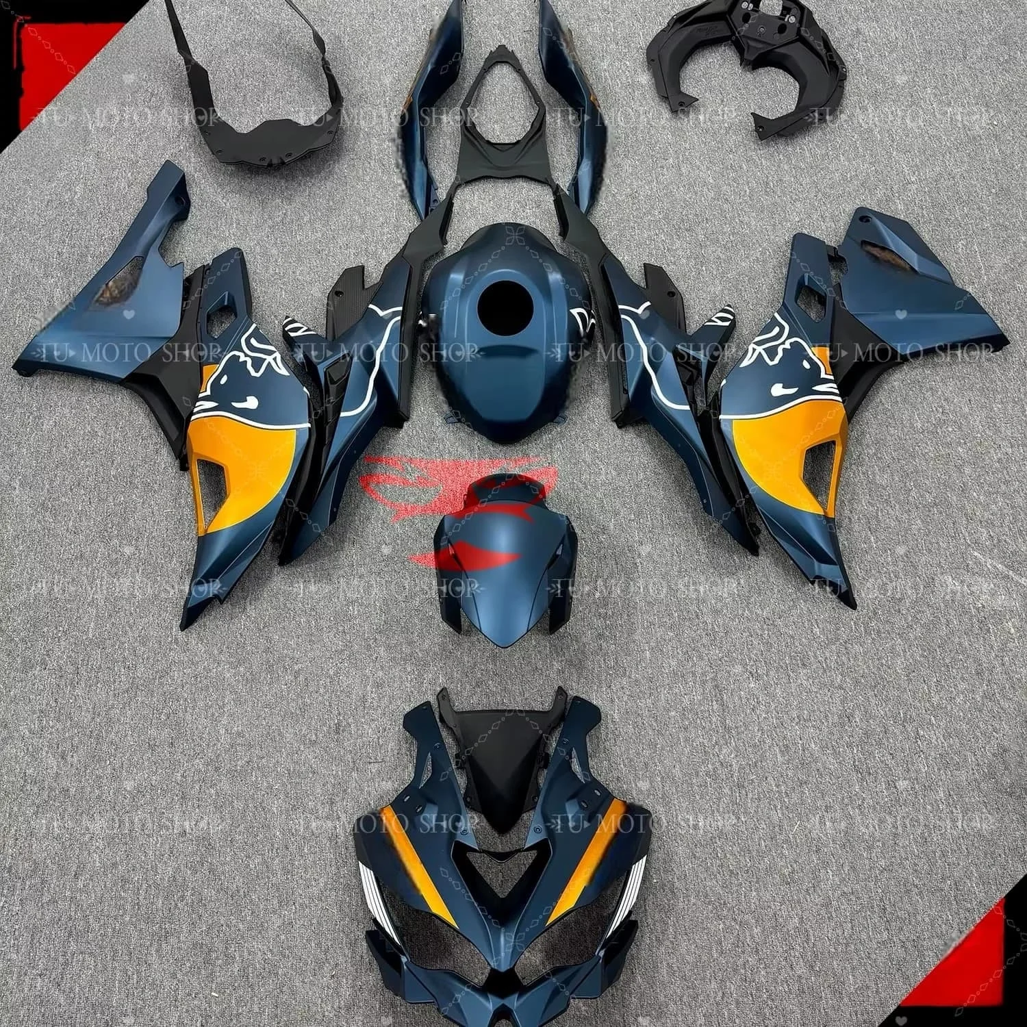 Suitable for Kawasaki ZX4RR ZX4R full body shell, car panels, motorcycle fairings, prints, custom mudguards