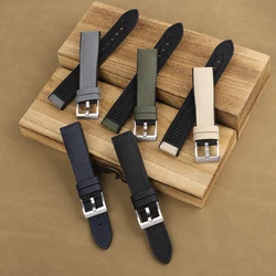 Waterproof Sailcloth Watch Band 18mm 20mm 22mm Oxford Canvas Watch Strap Silicone Quick Release Watchband Sports Bracelet Belt
