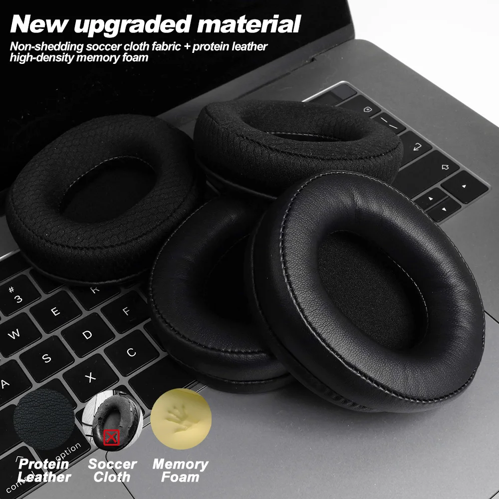 منصات سماعة ل Sennheiser HD457 HD447 HD497 HD202 HD203 HD212 HD65 التلفزيون استبدال وسادات الأذن سماعات غطاء للأذنين الذاكرة