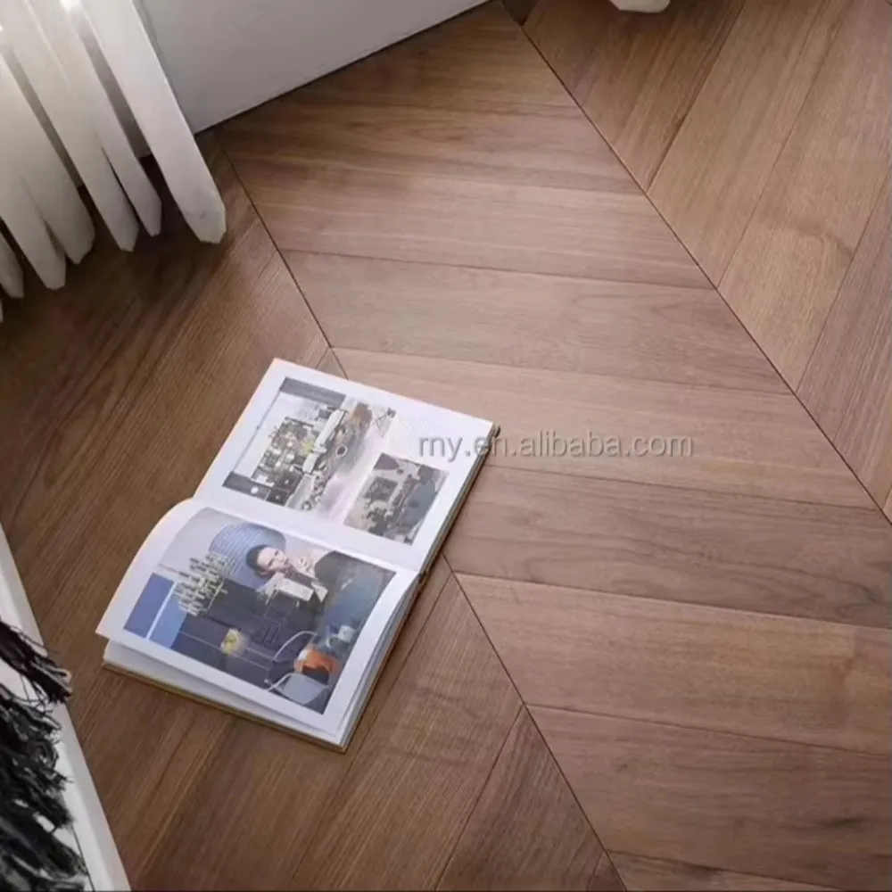 맞춤형 호두나무 헤링본 원목 바닥재, 원목 바닥재, 원목 타일