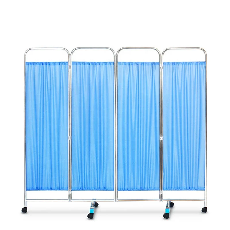 Stainless Steel Frame Hospital Wards Screen Chinese Factory Price Patient Room Divider Privacy Medical Ward