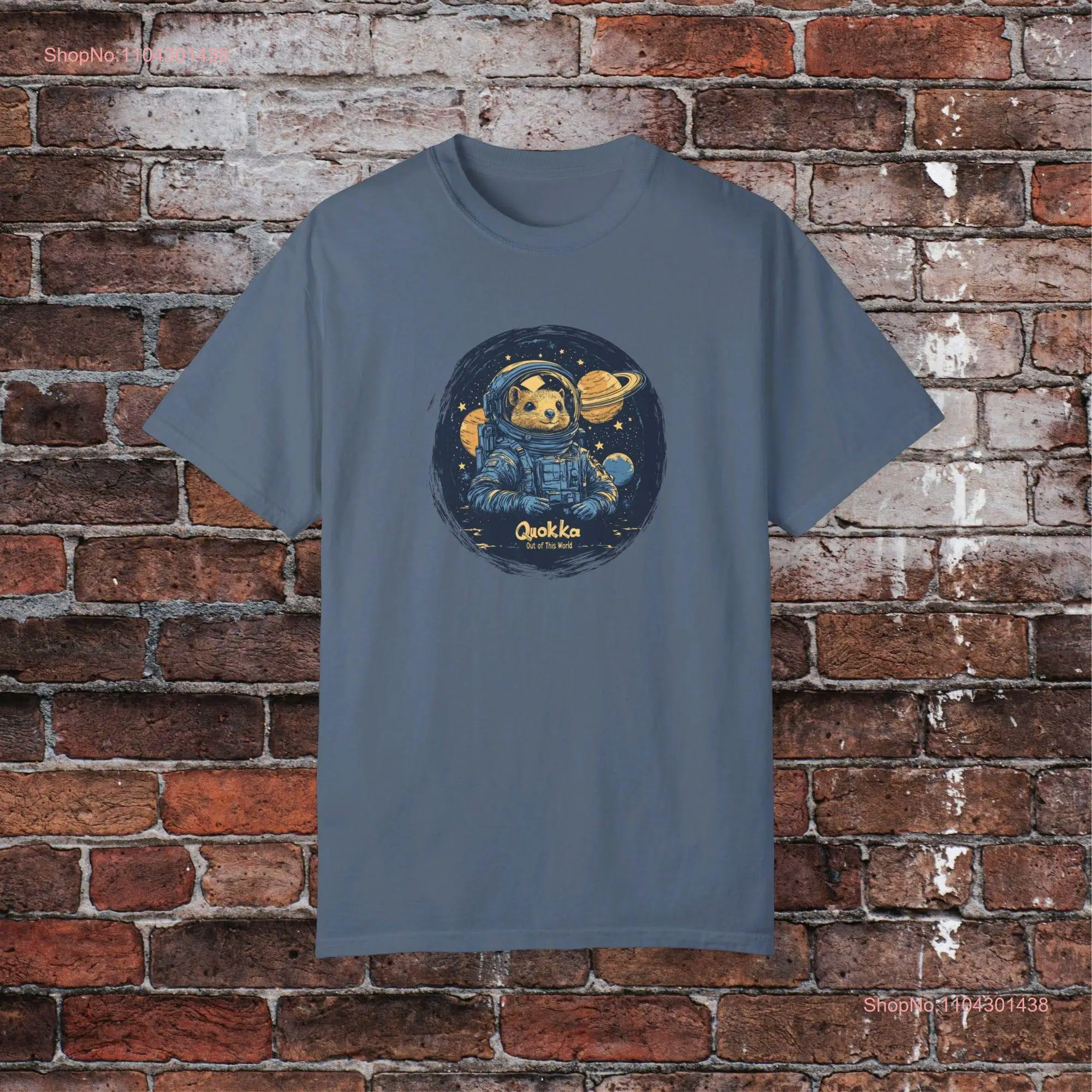 Quokka Out of This World T Shirt Funny Galactic Design Astronaut in Space Sci Fi Animal Art Enthusiast