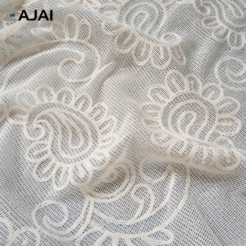 

Embroidered Lace Fabric Bohemian Paisley Trim Cloth Material for DIY Costume Sewing Project Upcycle Craft New Year Gift