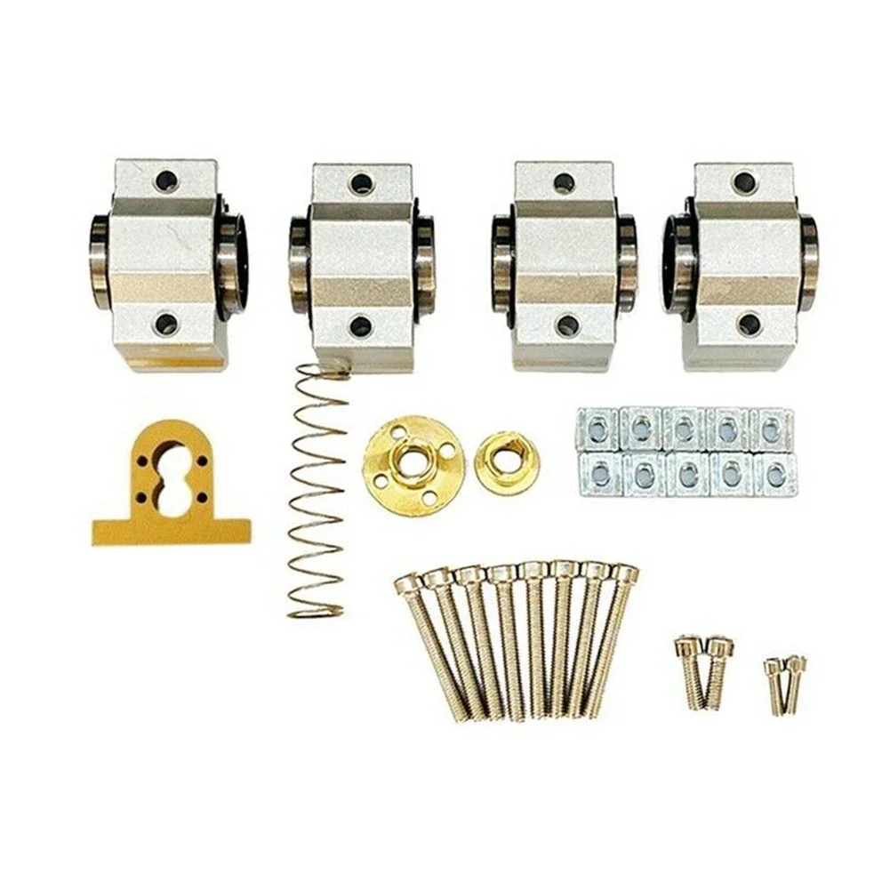 

1 Set CNC 3018 Pro X- Upgrade Kit For CNC Router 3018 Pro SCS12VUU Optical Diameter Is 12mmT8 Screw Is 4mm SCV10VUU 10mm 4mm