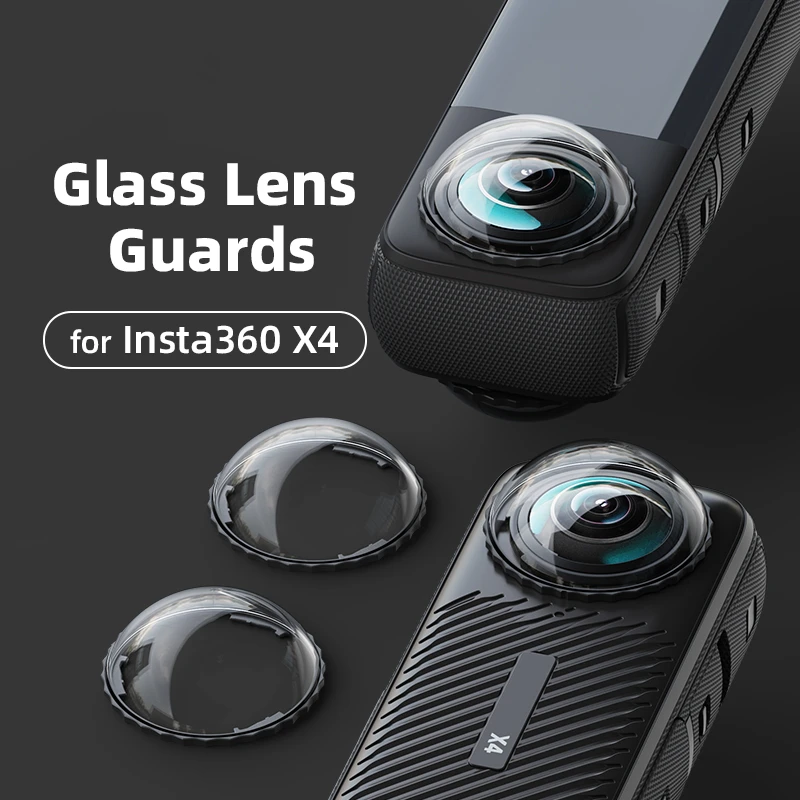 

Lens Glass Protector for Insta360 X4 Sport Camera Protective Mirror 2PCS