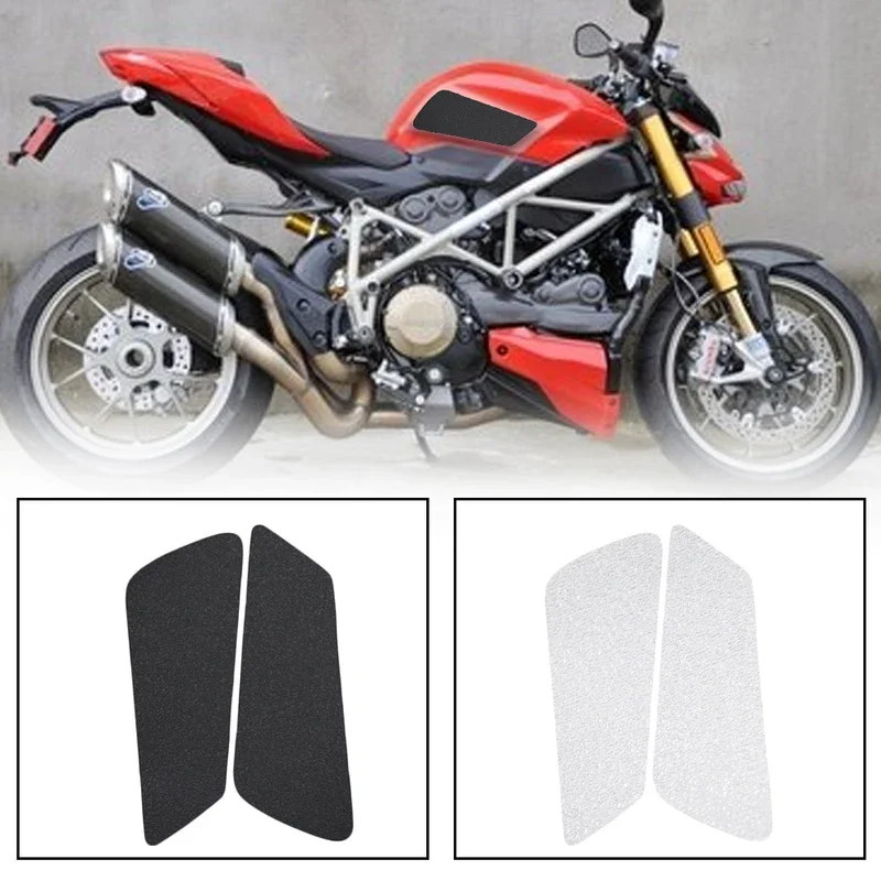 For Ducati 848 1098 1198 2008-2015 Motorcycle Anti Slip Fuel Oil Tank Pad Side Knee Grip Decal Protector Sticke