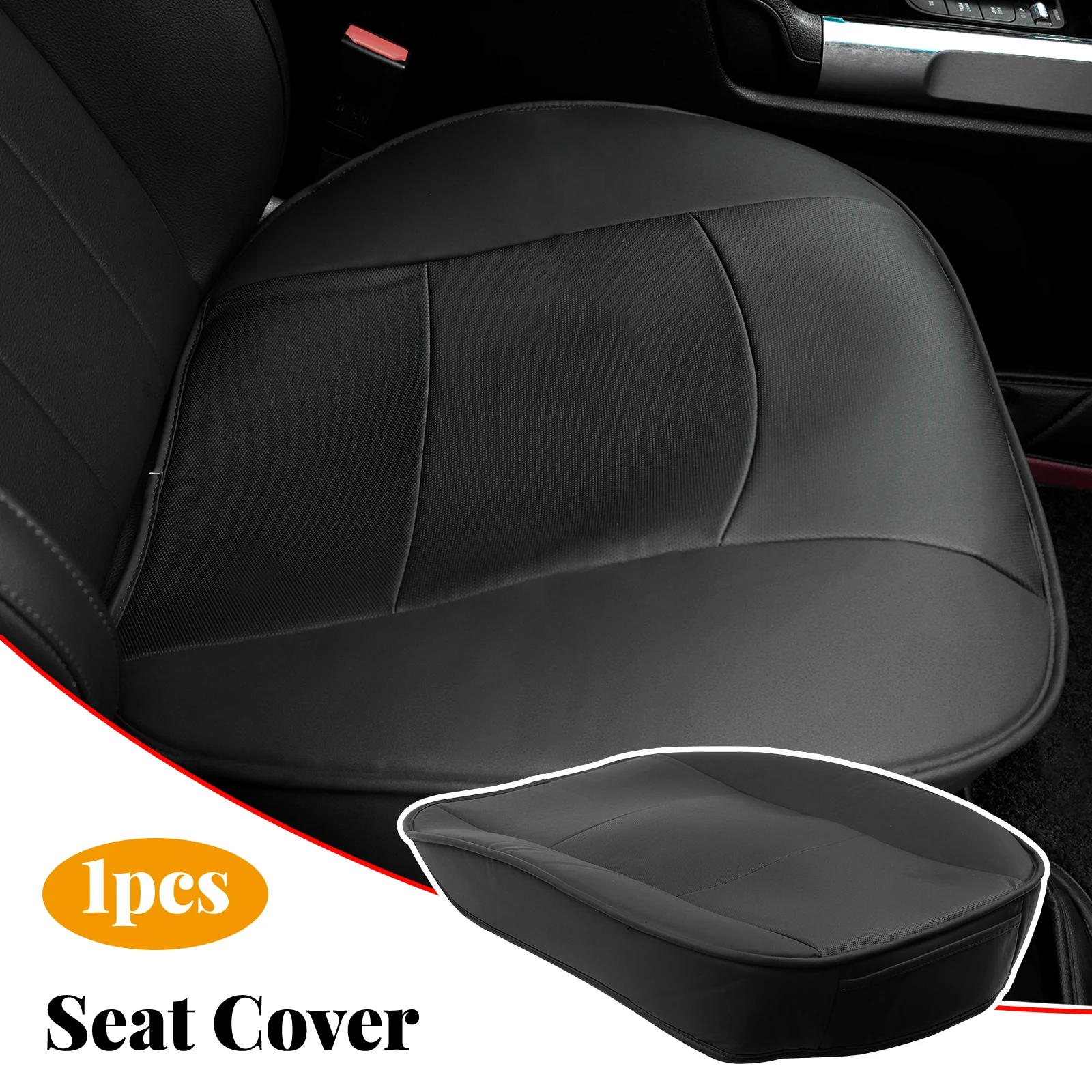 Car Accessories PU Leather Seat Cover Universal Seat Protector Automobile Chair Pad Cars Front Protect Cushion For Truck Suv Van